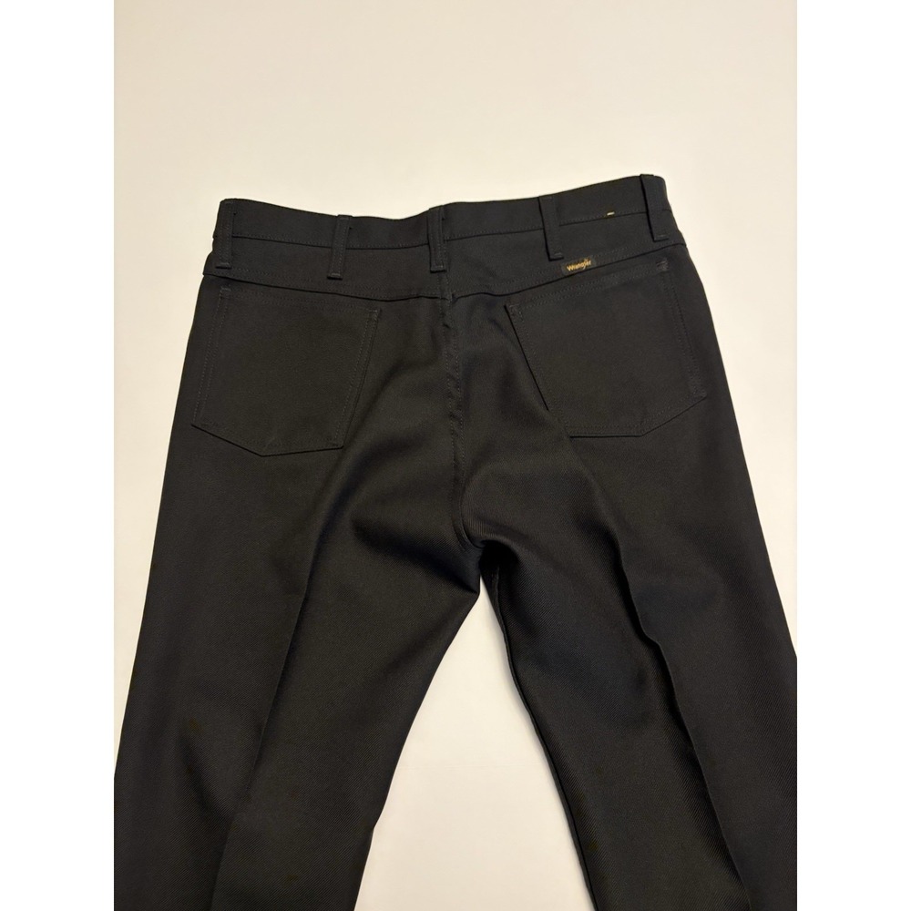 90s Vintage Wrangler Black Work Pants USA Made Utility Straight Leg Men’s 36x32
